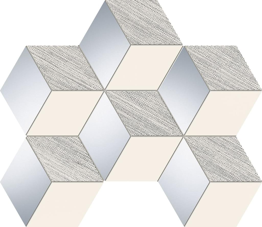 Arte Senza Mosaic Grey Hex 22.1x28.9