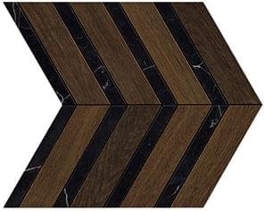 Atlas Concorde Heartwood Moka Marble Chevron 29.4x28.7