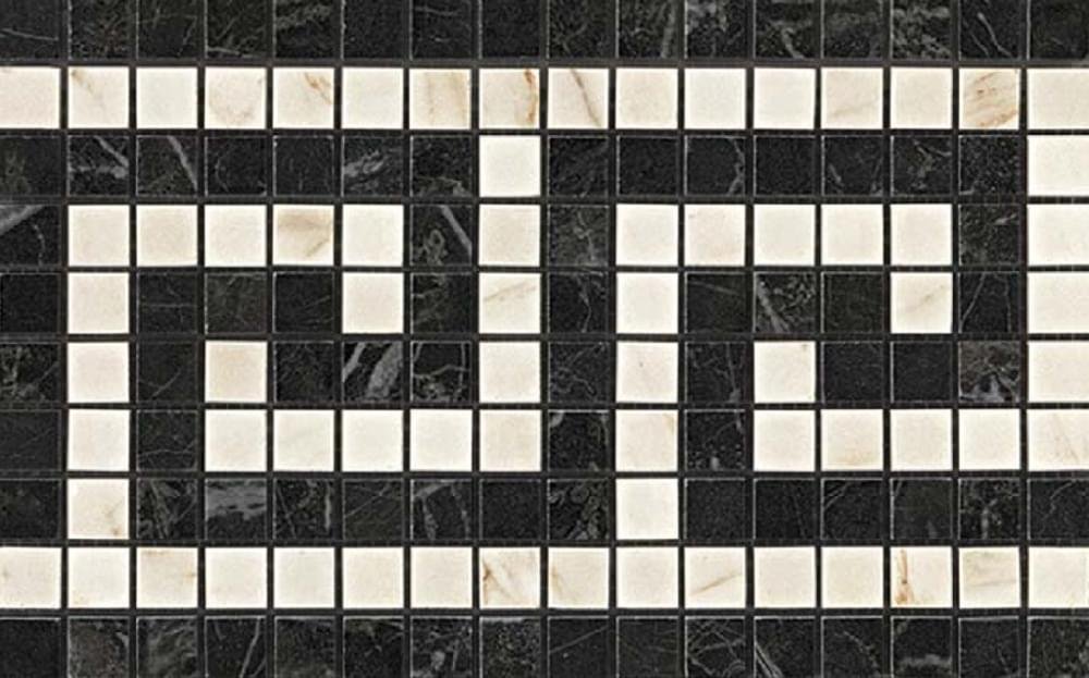 Atlas Concorde Marvel Pro Noir Cremo Greca Mosaico 18.5x30