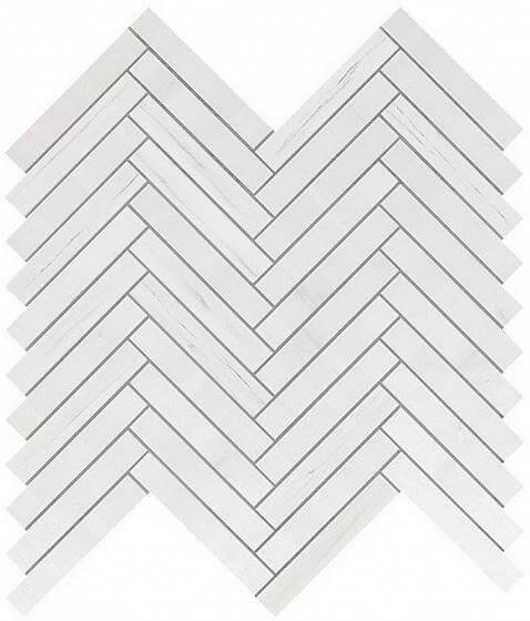 Atlas Concorde Marvel Stone Bianco Dolomite Herringbone Wall 30.5x30