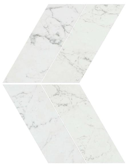 Atlas Concorde Marvel Stone Carrara Pure Chevron Lappato 22.5x22.9