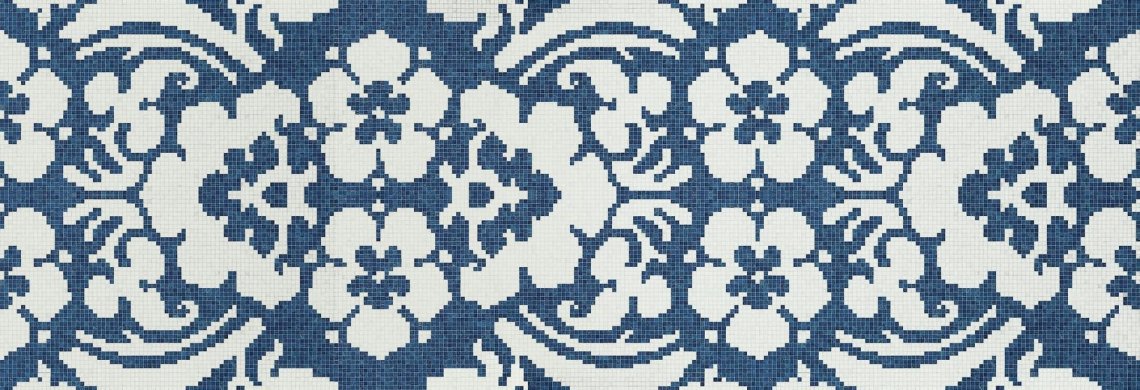 Bisazza Decori 10 Decoupage Bleu 96.8x290.5