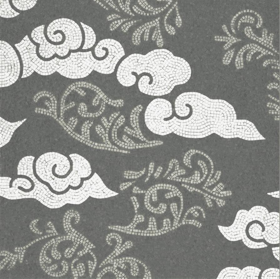 Bisazza Decori In Tecnica Artistica Kumo-Cloud Grey 10x10 100x100