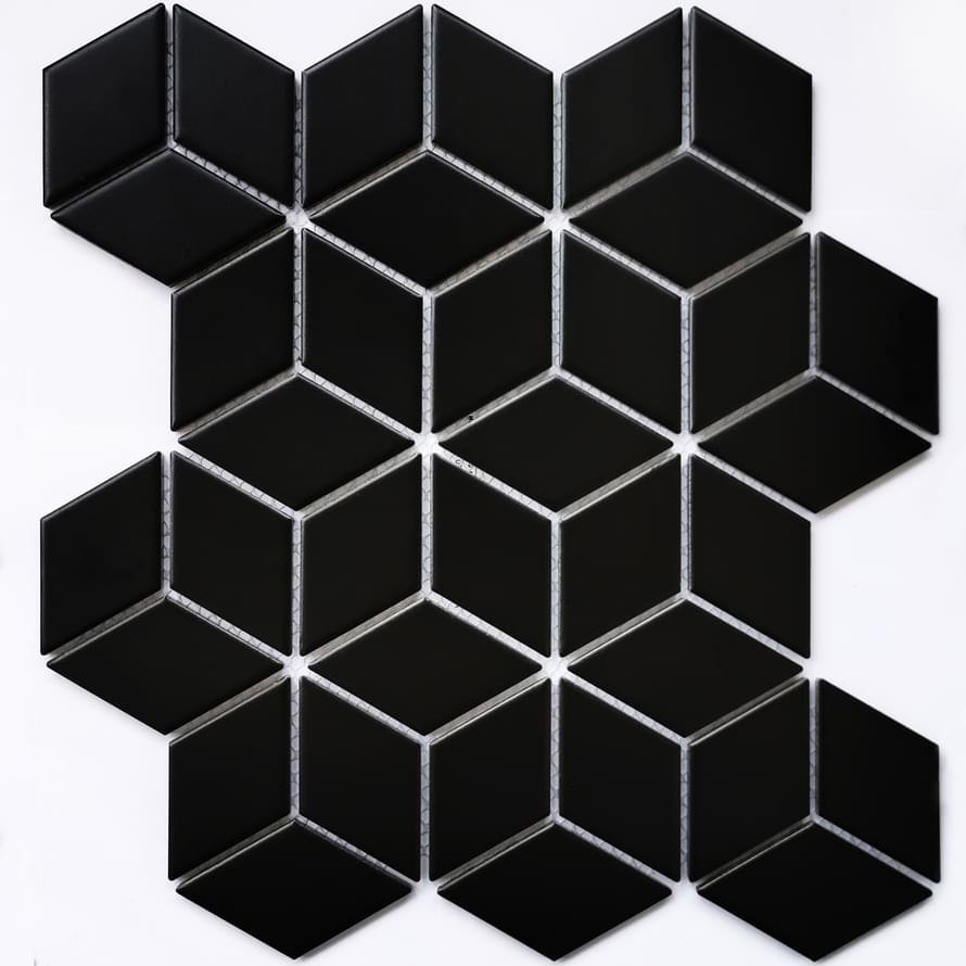 Bonaparte Mosaics Landa Black Matt 26.7x30.9