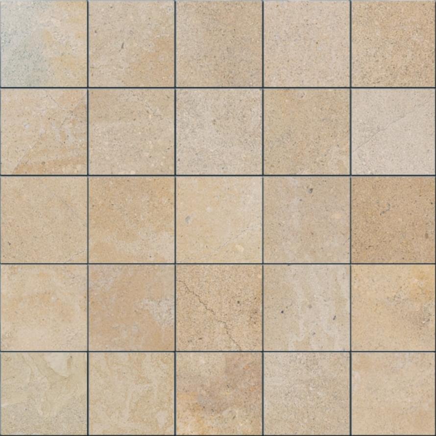 Casalgrande Padana Pietra Bauge Mosaico Beige 6x6 30x30