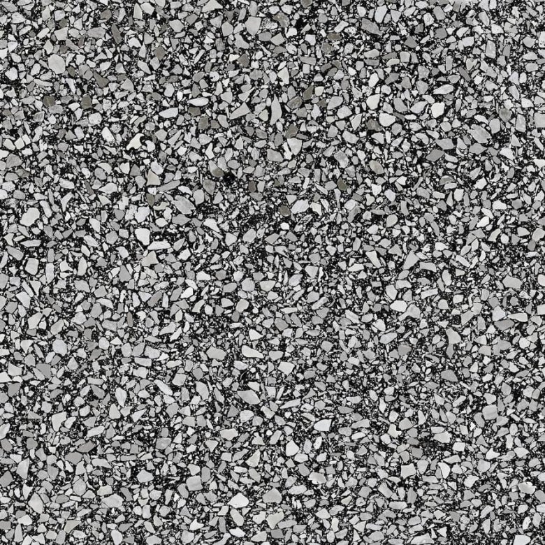 Casalgrande Padana Terrazzo Black Lappato 75.5x75.5