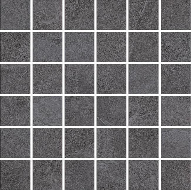 Century Ecostone Dark Mosaico Su Rete 30x30