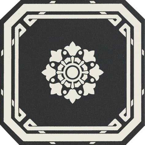 Ceramiche Grazia Old England Ottagono Black Dover 20x20