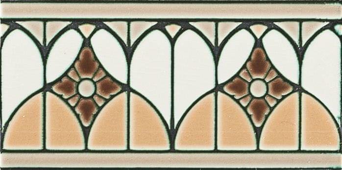 Ceramiche Grazia Venice Bordura Fenice Caramel Craquele 10x20