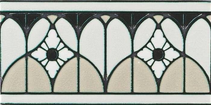 Ceramiche Grazia Venice Bordura Fenice Grey Craquele 10x20