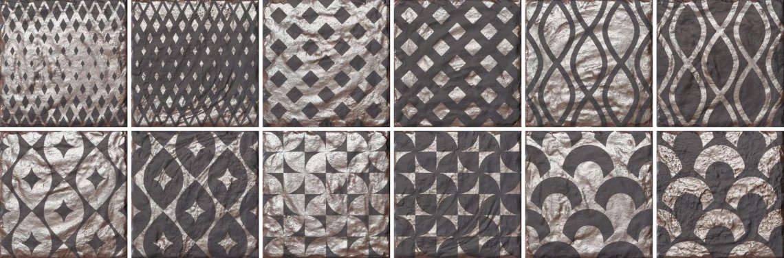 Cerasarda Le Ossidiane Ossidiana Mix Bronzo 20x20