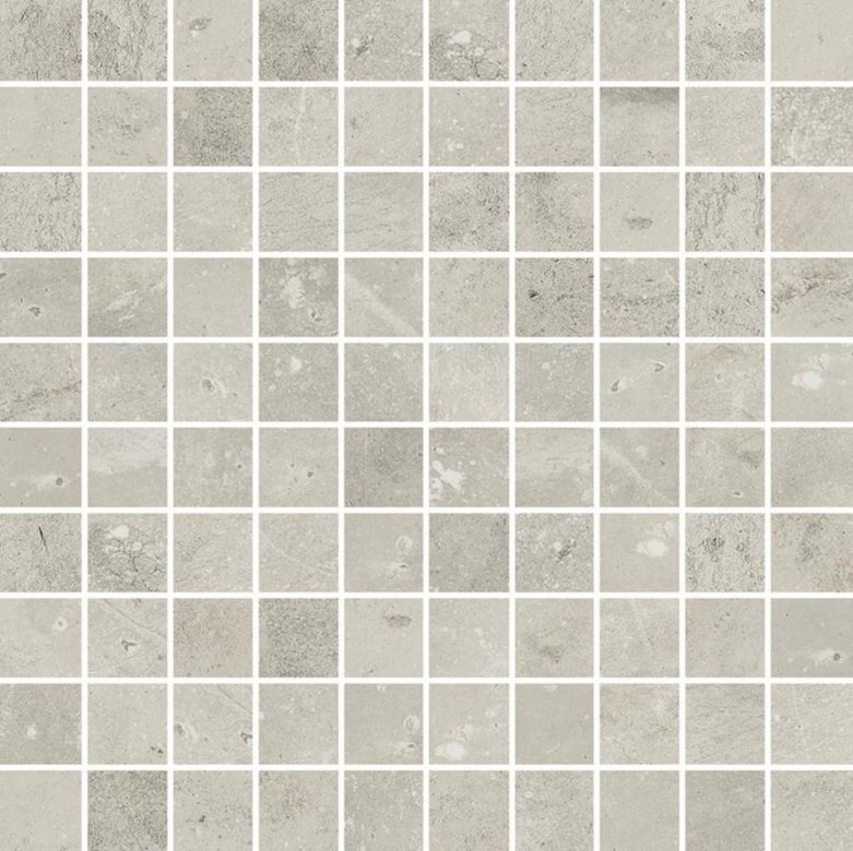 Cerim Maps Light Grey Mosaic 3x3 30x30