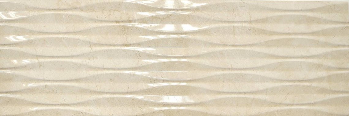 Cifre Crema Marfil Relieve Sigma Brillo 30x90