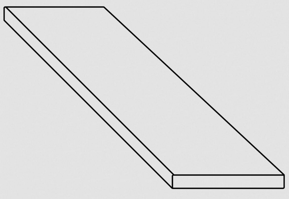 Coliseumgres Portofino Bianco Scalino Angolo Dx 33x90