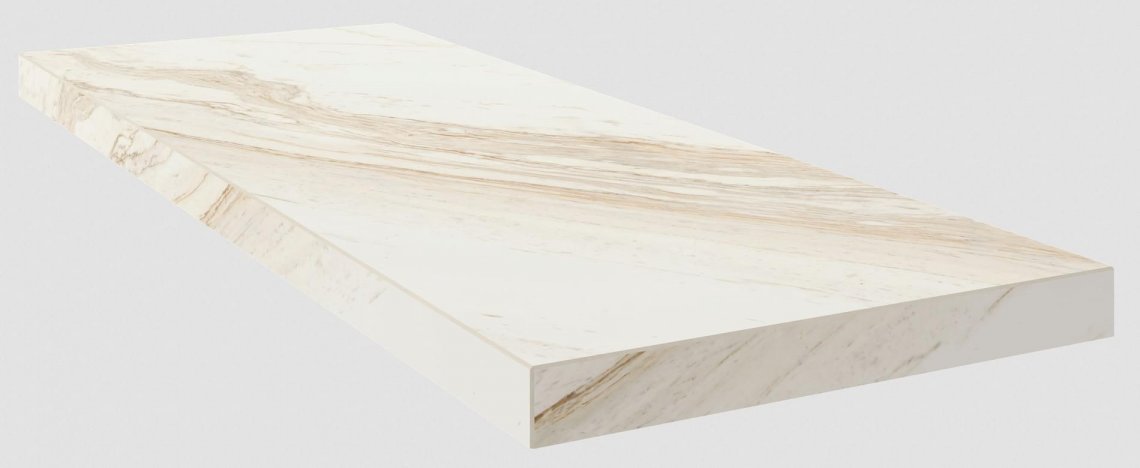 Coliseumgres Trevi White Scalino Angolo Sx 33x90