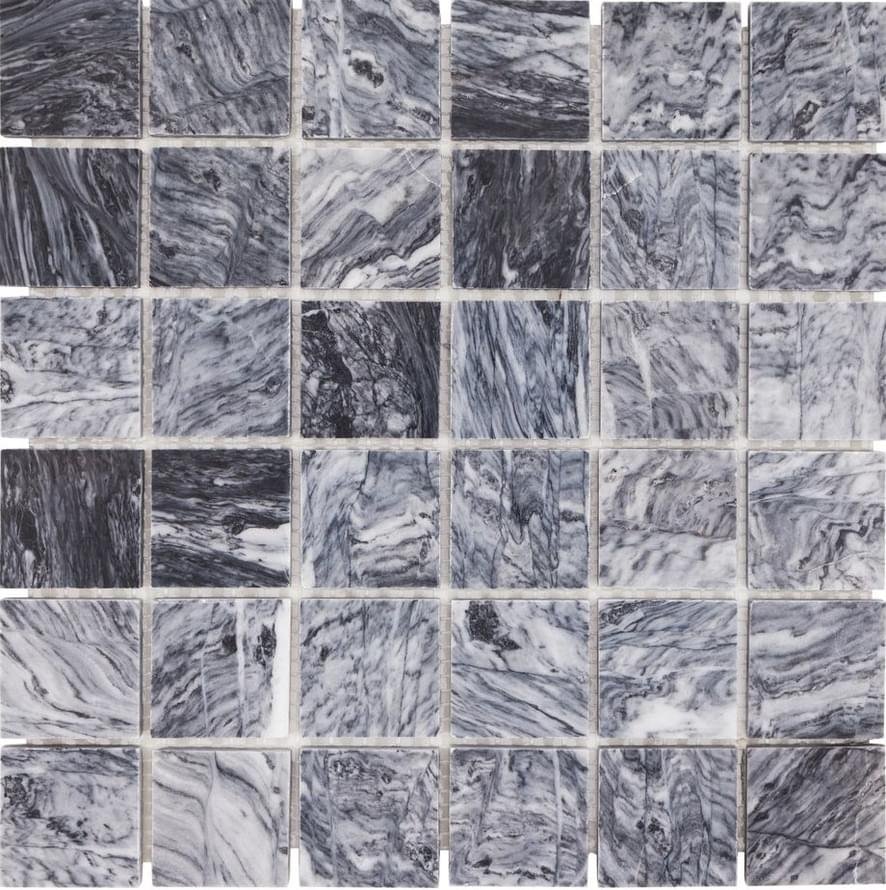 Dao Stone Mosaic Silver Grey 48x48 Polished 30x30