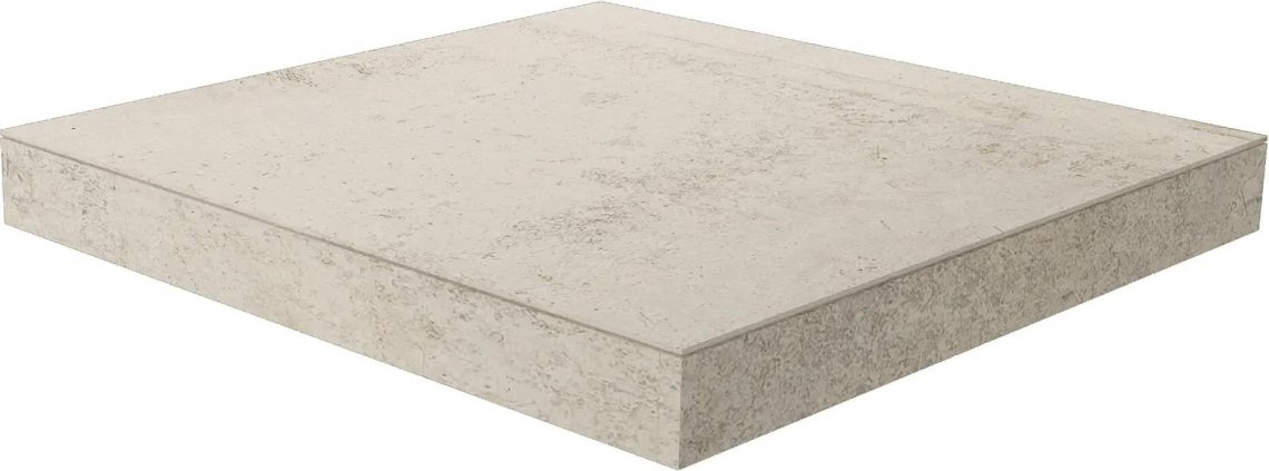 Del Conca Alchimia Hlc10 Gradone Bianco Ang Rett Hard 33x33