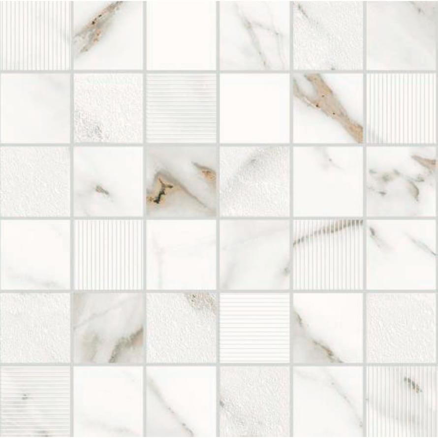 Eletto Calacatta Grey Mosaic 30x30