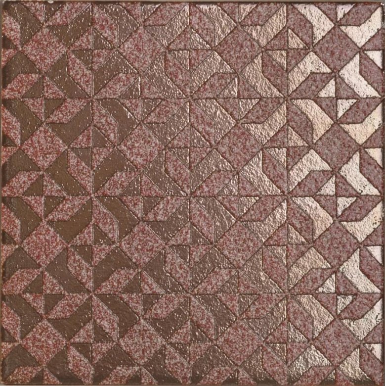 Elios Materic Geo Metallic - Red 20x20