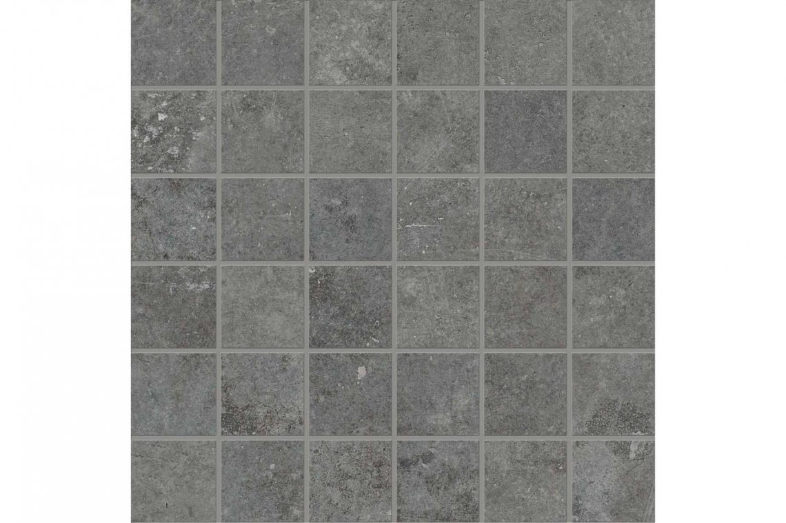 Emil Ceramica Fabrika Mosaico 5X5 Dark Grey Silktech 30x30