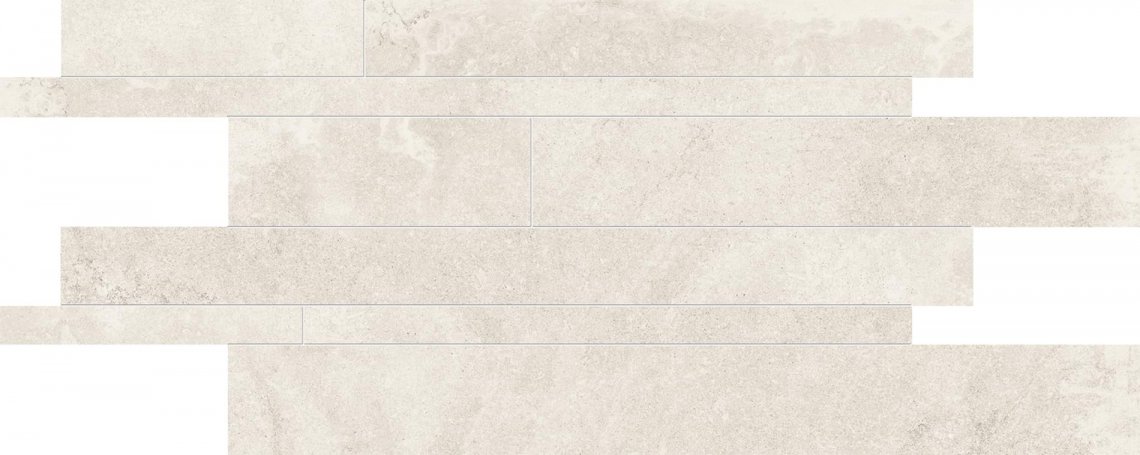 Emil Ceramica Petra Listelli Sfalsati White Naturale 30x60