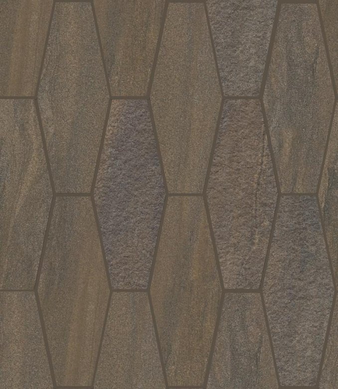 Ergon Elegance Mosaico Exagon Mix Brown 30x30