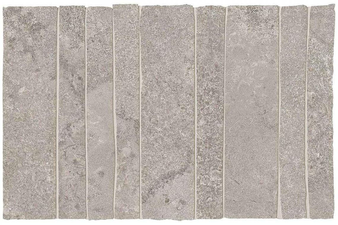 Ergon Portland Stone Mosaico Wallcut Cross Cut Lead Naturale 19.4x29.4