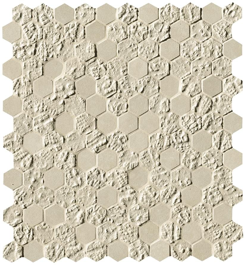 Fap Bloom Beige Print Esagono Mosaico 29.5x32.5