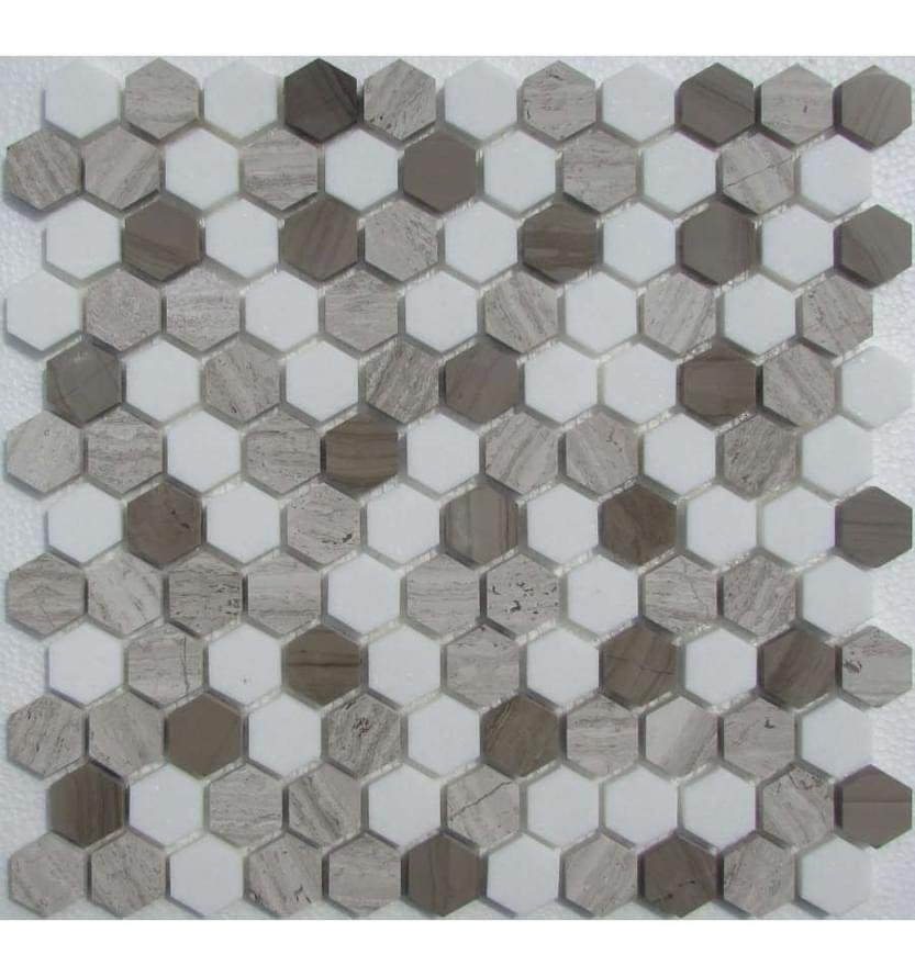 FK Marble Hexagon Dark Grey 29.5x28