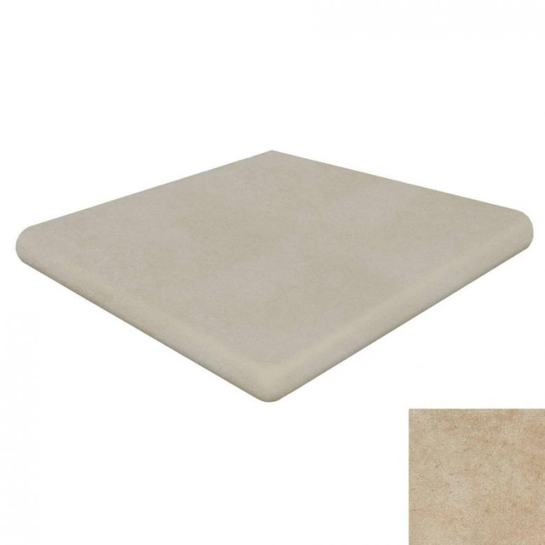 Gres De Aragon Capri Esquina Redonda Beige 33x33