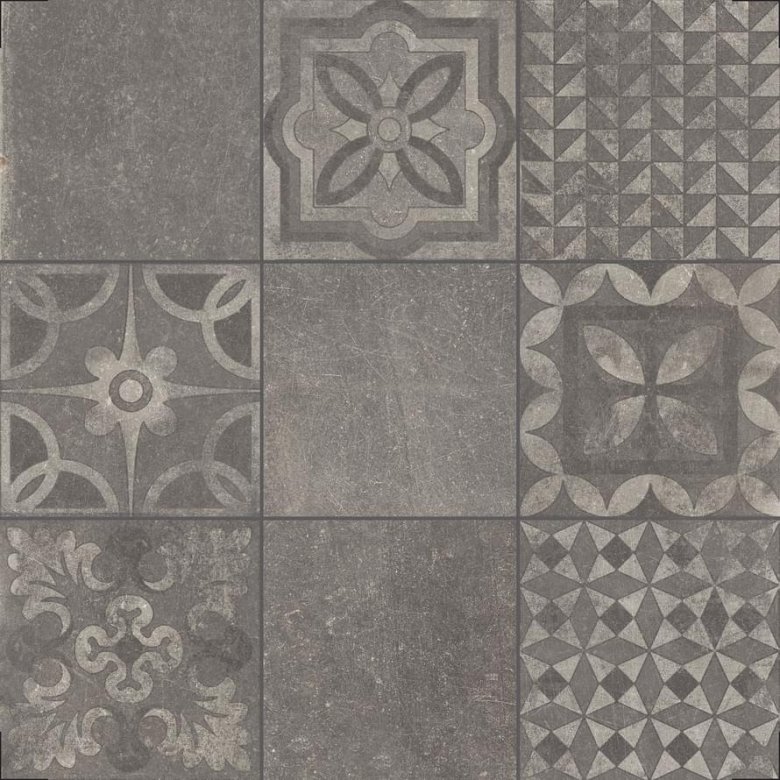 Impronta Italgraniti Icone Bleu Gris Decore 60x60