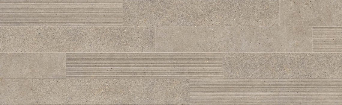 Impronta Italgraniti Silver Grain Taupe Listello Mix 20x120