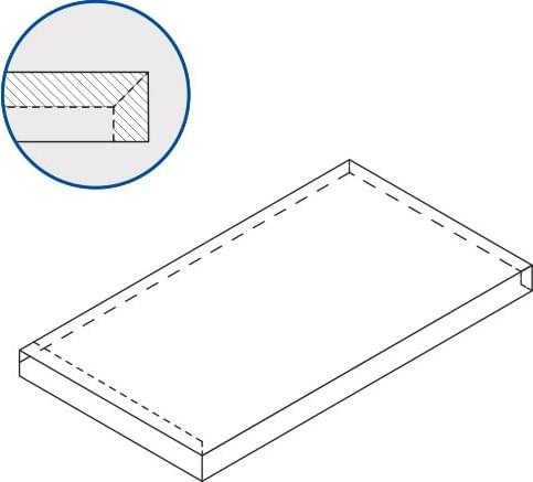 Italon Magnetique Mineral White X2 Scalino Angolare Sx 33x60