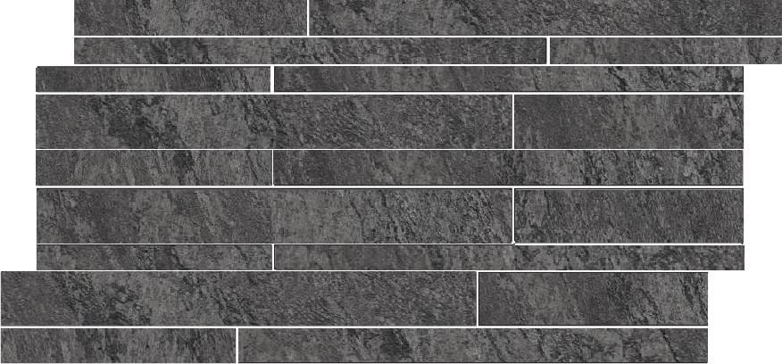 Keope Aran Anthracite Mosaico Multispessore R10 30x60