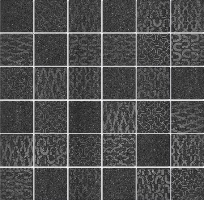 Керама Марацци Про Дабл Декор Черный Мозаичный 30x30