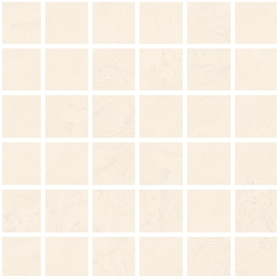 La Fabbrica Resine Mosaico Bianco Rett Su Rete 30x30