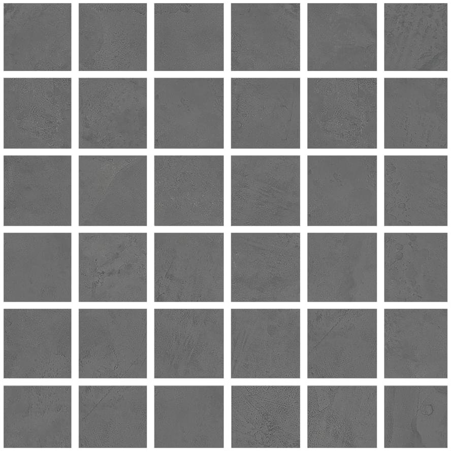 La Fabbrica Resine Mosaico Nero Sat Rett Su Rete 30x30