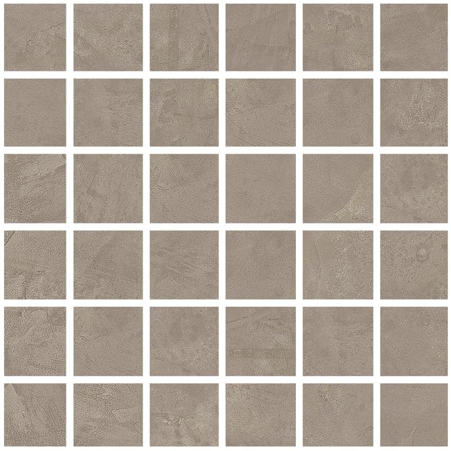 La Fabbrica Resine Mosaico Tortora Rett Su Rete 30x30