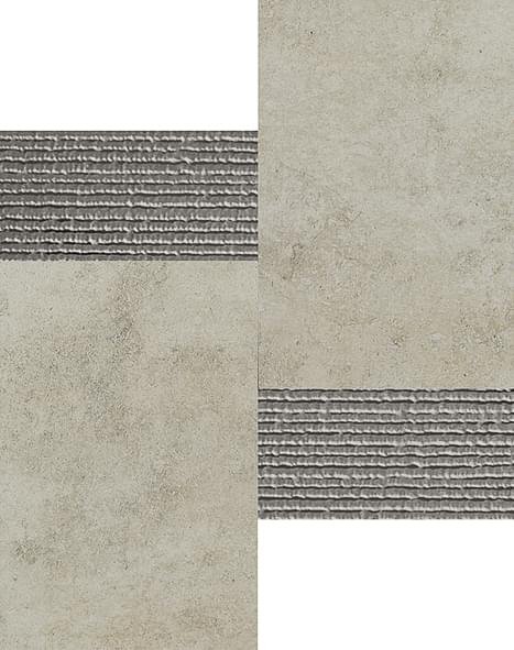 Land Midland Grey Mosaico 3D Silver 28.5x28.5