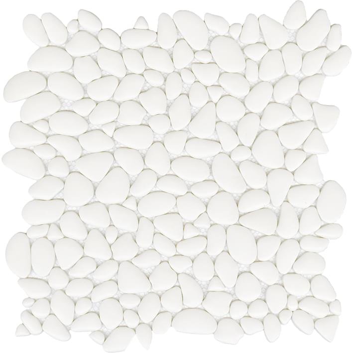 LAntic Colonial Boulder Mosaics White 30.5x30.5