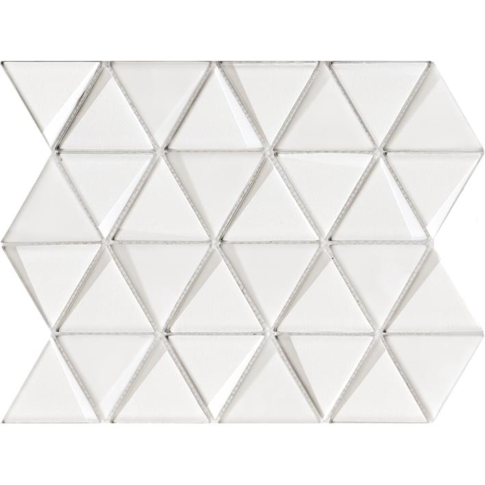 LAntic Colonial Effect Mosaics Triangle White 31x26