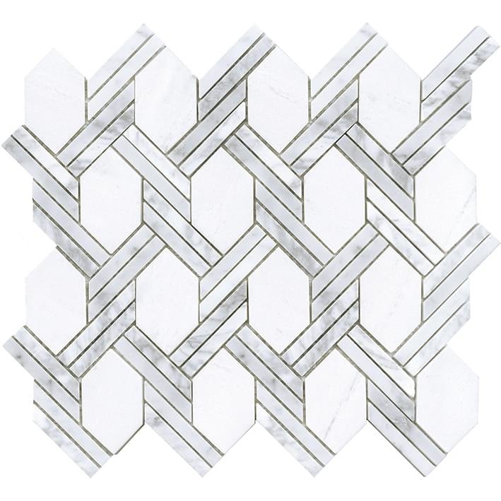 LAntic Colonial Essential Mosaics Net Carrara 29.6x32.7