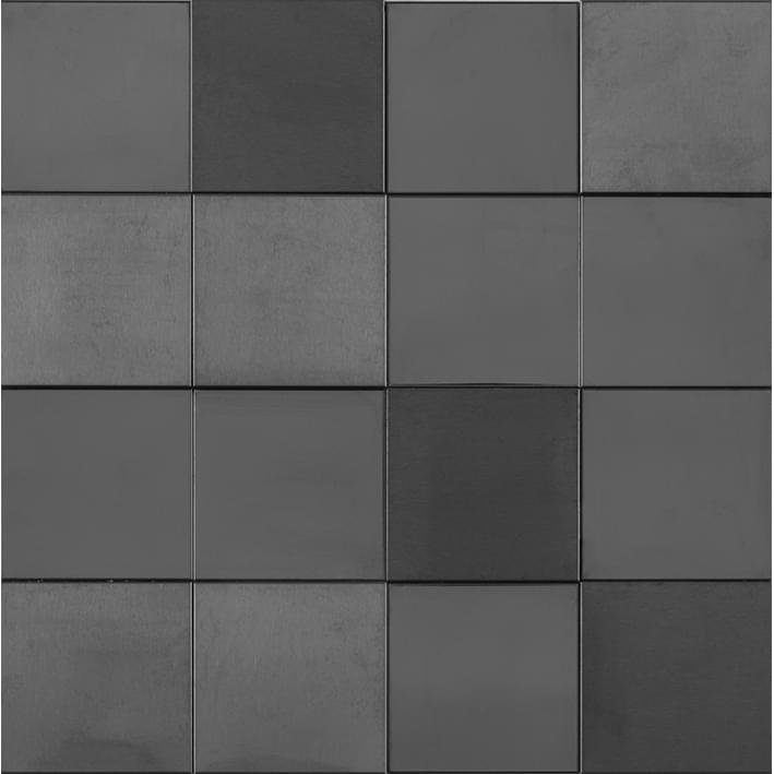 LAntic Colonial Metal Mosaics Acero Anthracite 3D Cubes 30x30