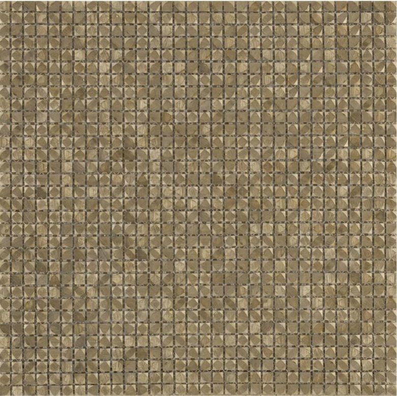 LAntic Colonial Mosaics Gravity Aluminium Cubic Gold 30.5x30.5