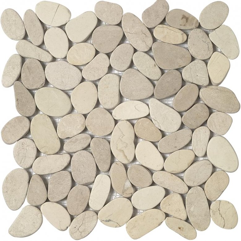 LAntic Colonial Mosaics Paradise Lake Stone Blanco Malla 30x30