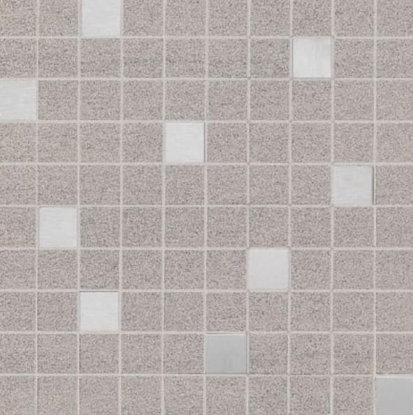 Lea Ceramiche Slimtech Basaltina Stone Project Mosaico Inox Sabbiata 25x25