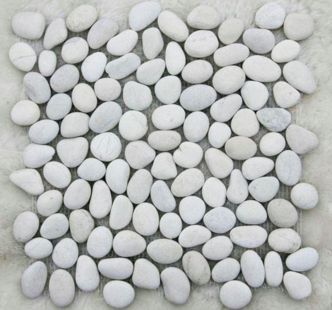 Liya Mosaic Pebble Perla Bianco Natura 30.5x30.5