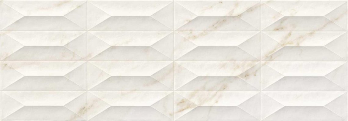 Marazzi Marbleplay Ivory Struttura Gem 3D Rett 30x90