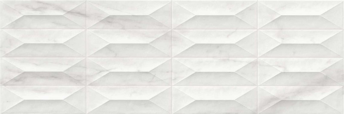 Marazzi Marbleplay White Strutturato Gem 3D 30x90