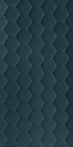 Marca Corona 4D Hexagon Deep Blu Matt 40x80